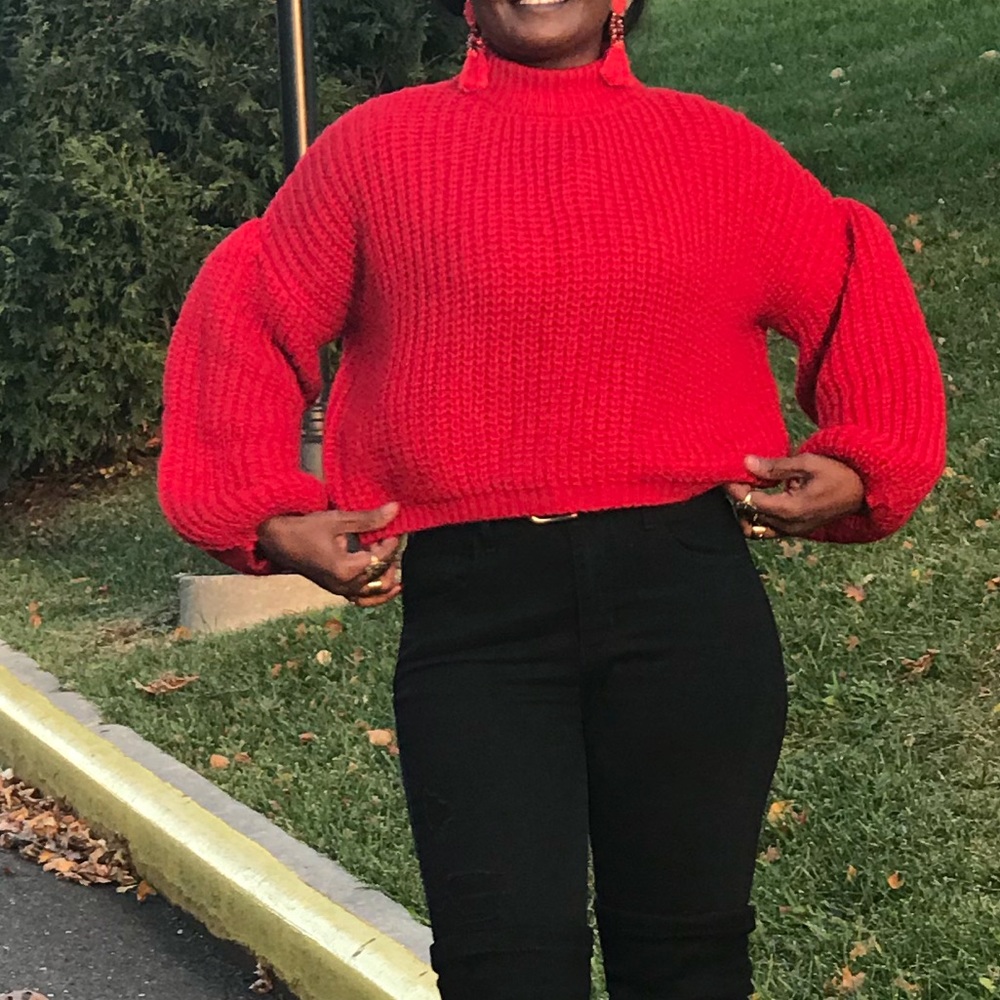 ❄️JII🍁Vintage Loose Long Dolman Sleeves Sweater - Picture 6 of 6